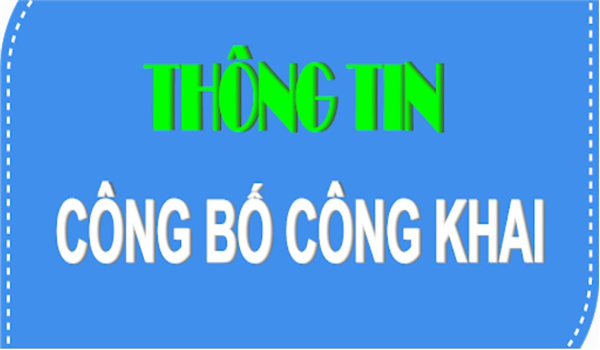CÔNG KHAI DỰ TOÁN